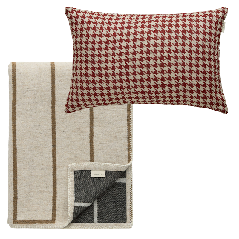 Noomi / Carmen Textile Set, Camel / Red / Nature