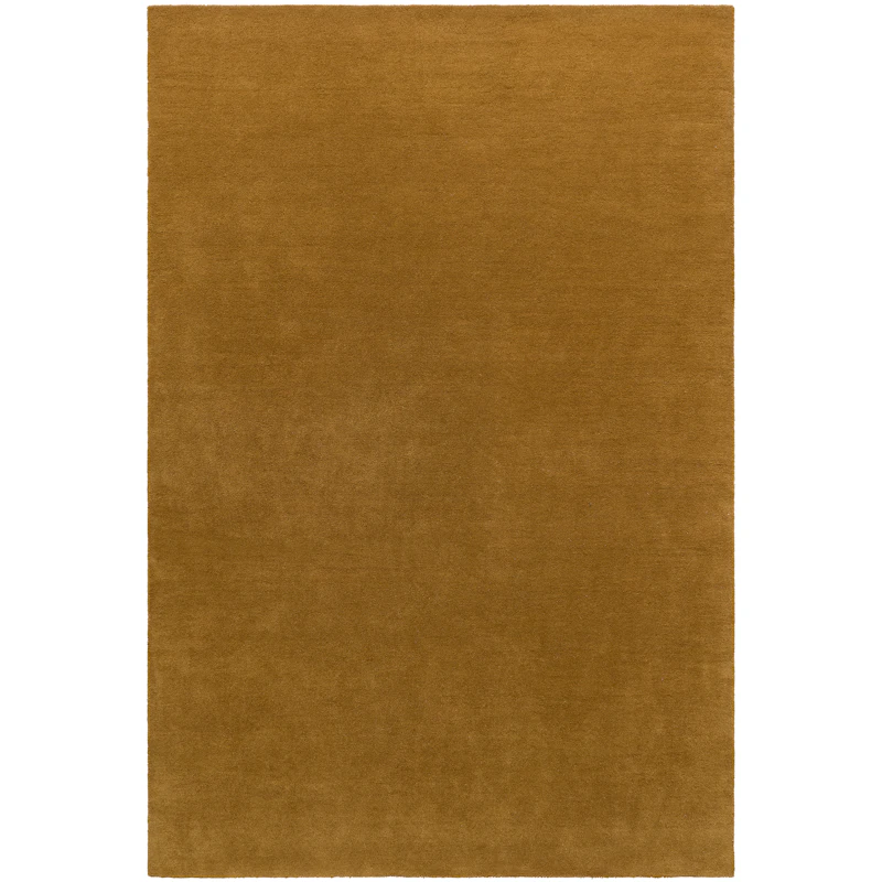 Nordic Plain Wool Rug 300x400 cm, Mustard