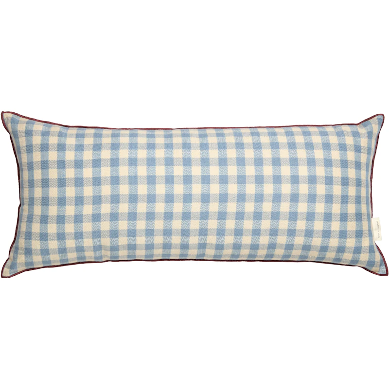Outline Check Cushion 30x70 cm, Blue
