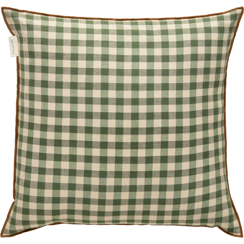 Outline Check Cushion 50x50 cm, Green