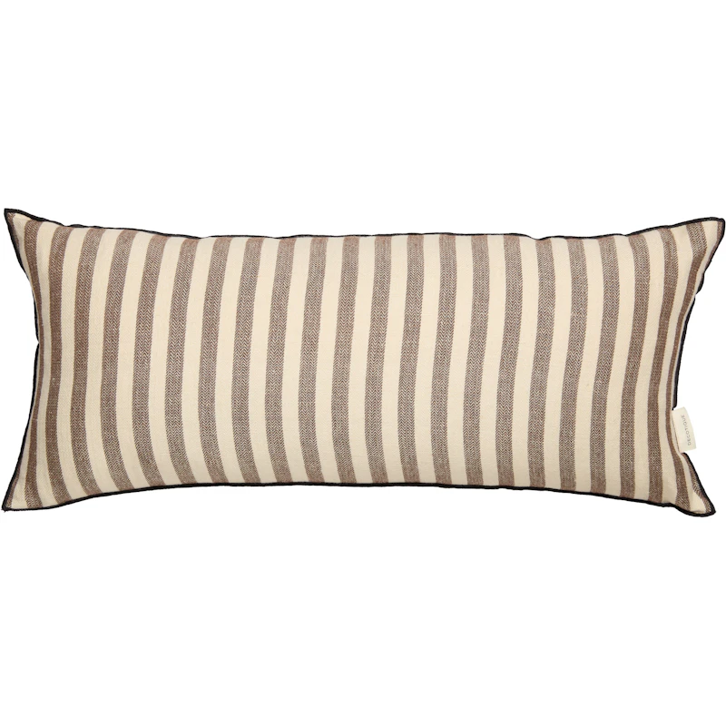 Outline Stripe Cushion 30x70 cm, Dark Brown