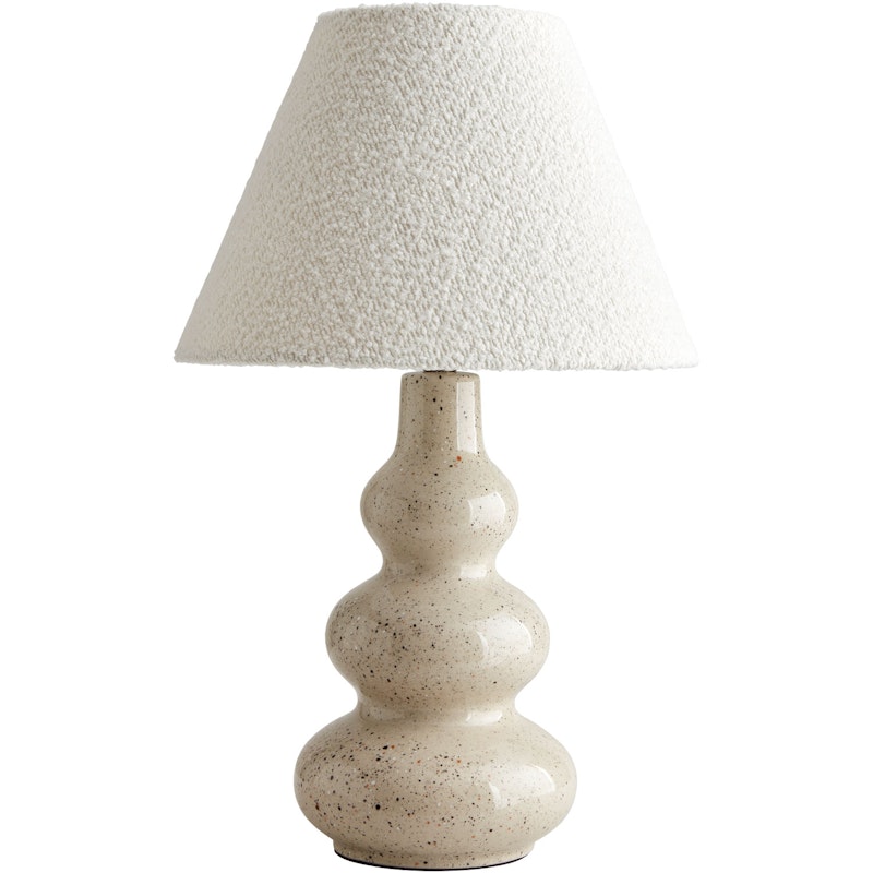 Pebble Table Lamp, Natural / White