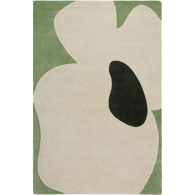 Poppy Wool Rug 300x400 cm, Green