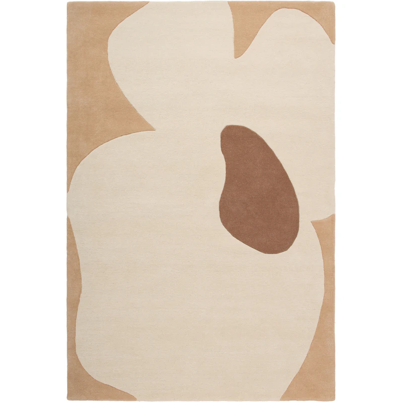 Poppy Wool Rug 250x350 cm, Beige
