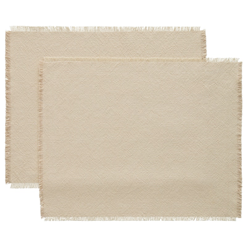 Ravella Placemat 35x45 cm 2-pack, Sand / Off-white