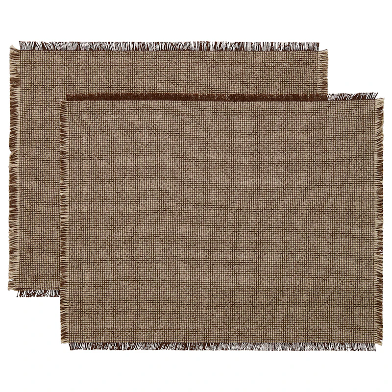 Ravella Placemat 40x50 cm 2-pack, Brown / Off-white