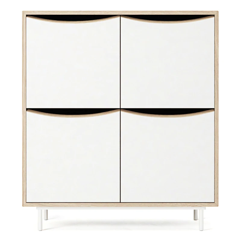 Sand Cabinet, Oak / White