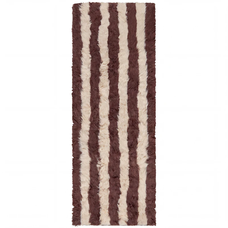 Shaggy Stripe Pile Rug, 75x250 cm
