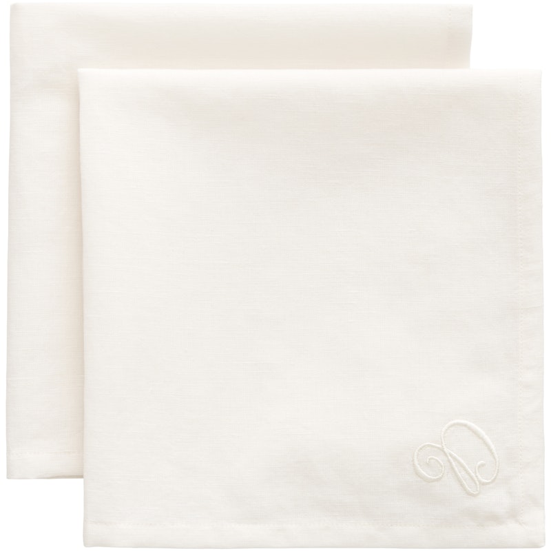 Sienna Napkin 45x45 cm 2-pack, White