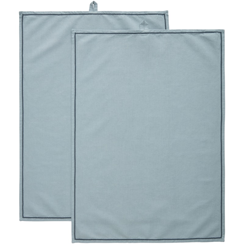 Sienna Kitchen Towel 2-pack 50x70 cm, Dusty Blue