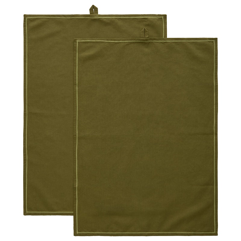Sienna Kitchen Towel 50x70 cm 2-pack, Olive