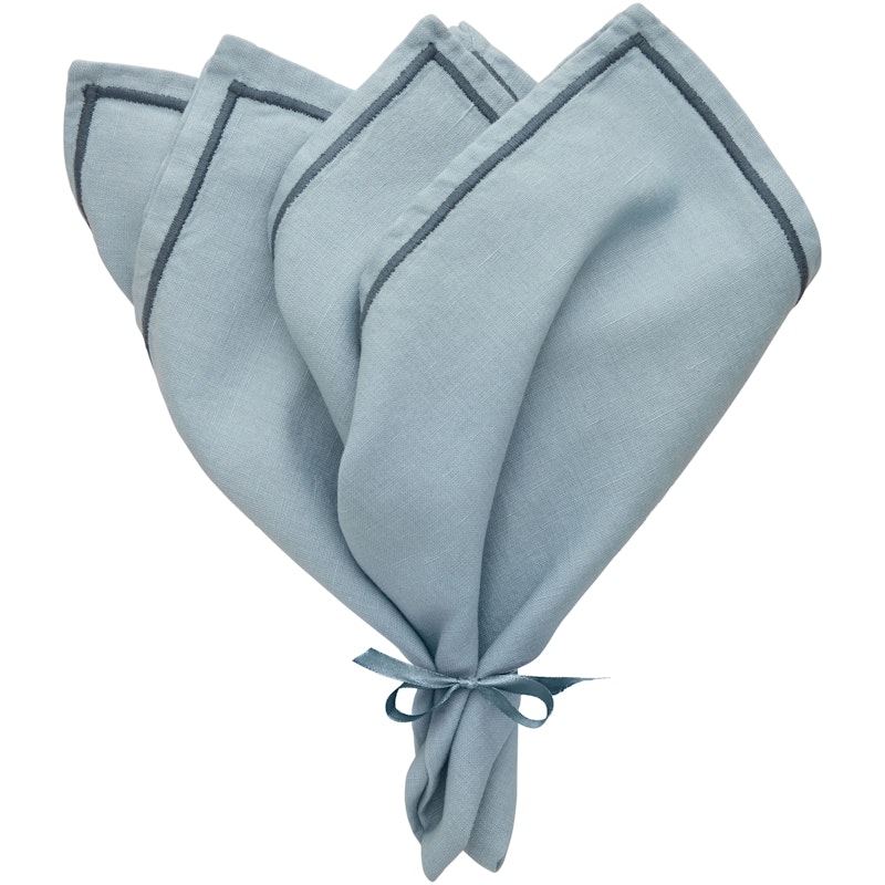 Sienna Napkin 45x45 cm 2-pack, Dusty Blue