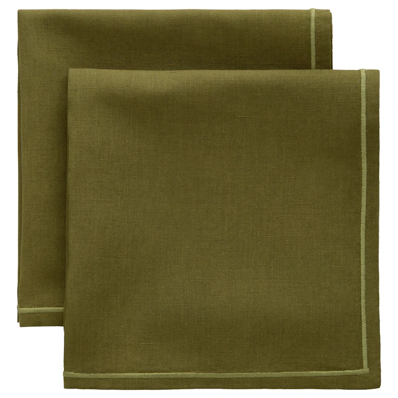 Sienna Napkin 45x45 cm 2-pack, Olive