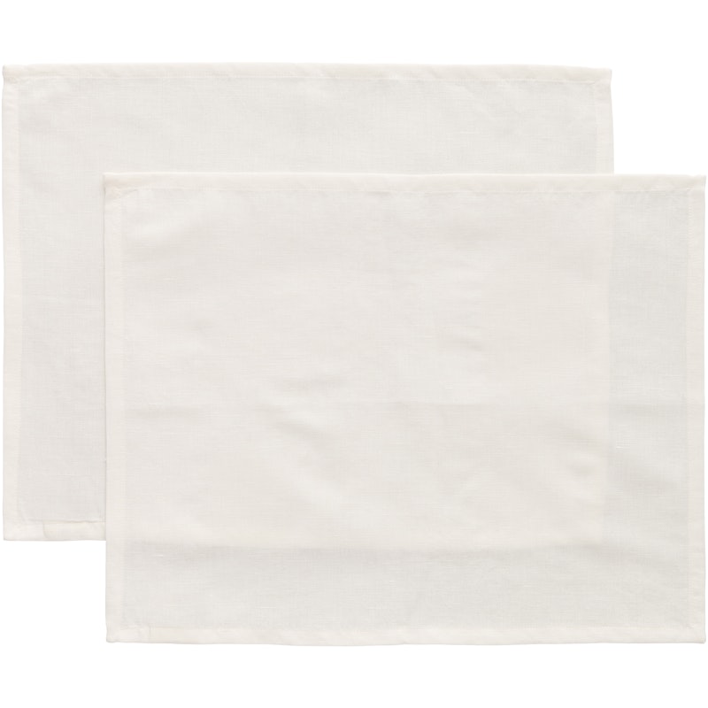 Sienna Placemat 35x45 cm 2-pack, White