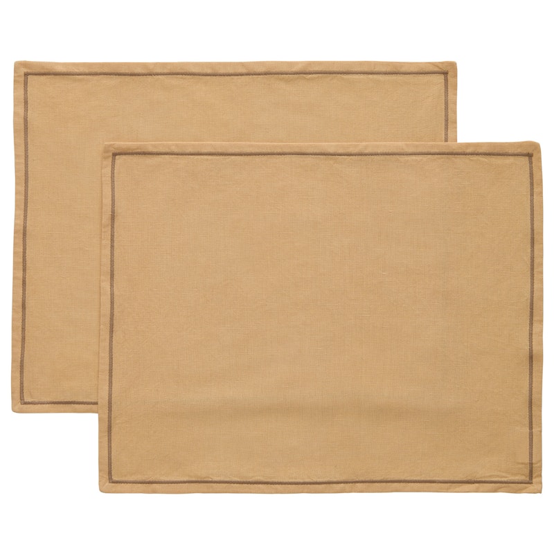 Sienna Placemat 35x45 cm 2-pack, Beige