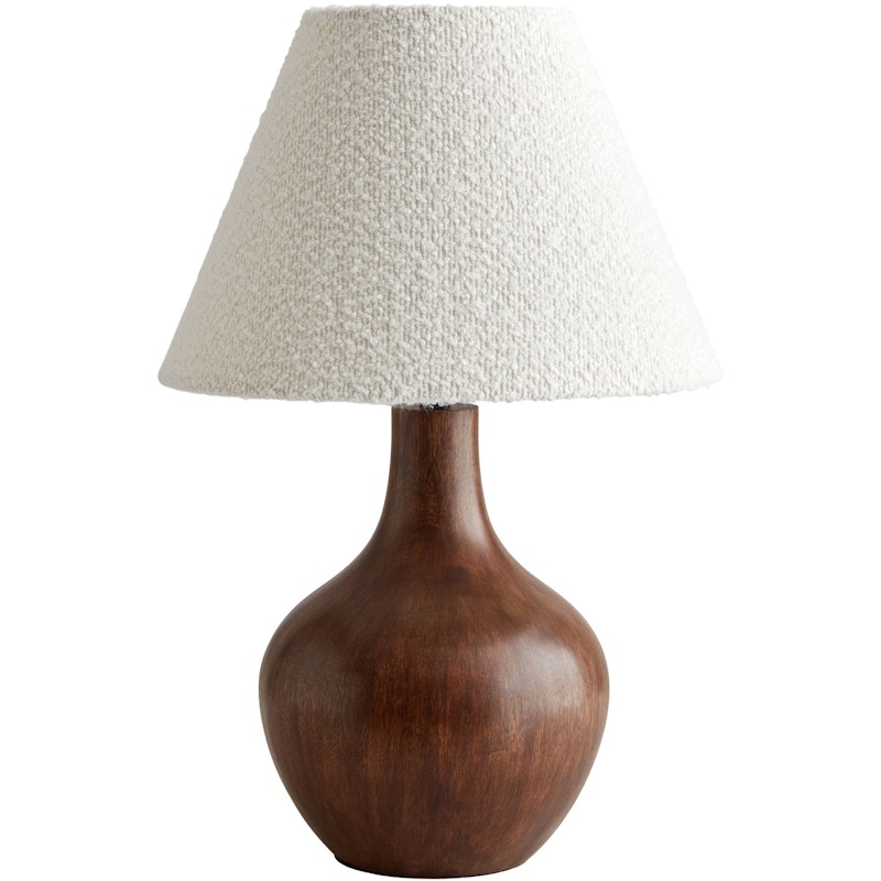 Solid Table Lamp, Dark Oak