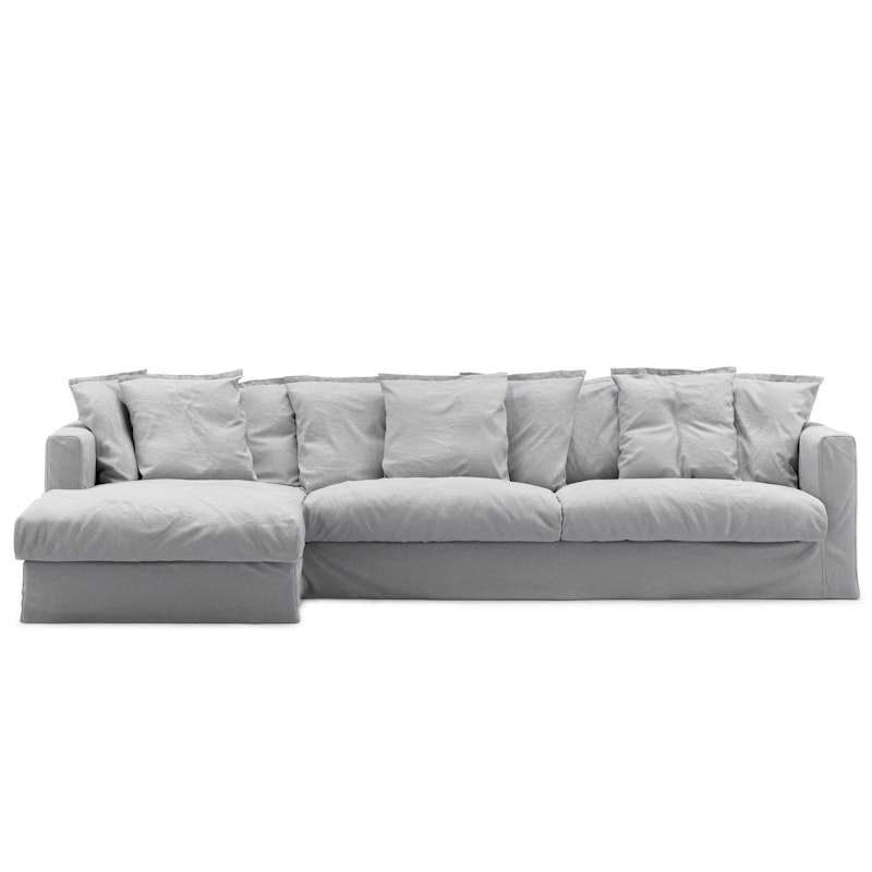 Upholstery For Le Grand Air 3-seater Sofa Cotton Divan Left, Light Grey