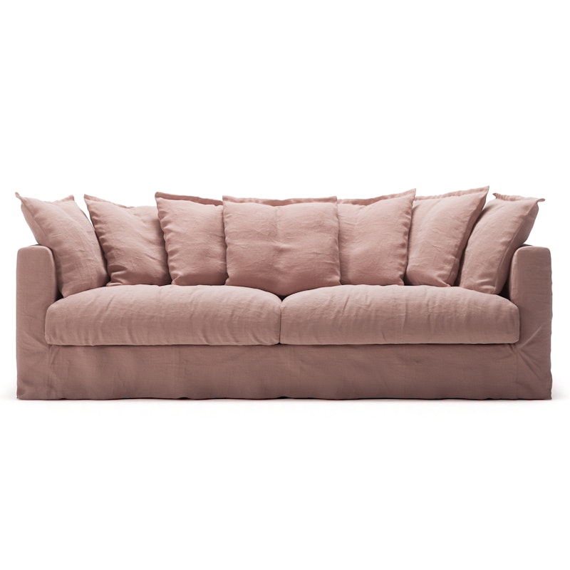 Upholstery For Le Grand Air 3-seater Sofa Linen, Tender Blush