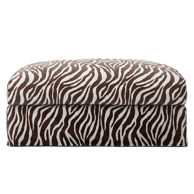 Upholstery For Le Grand Air Footstool Chenille, Zebra