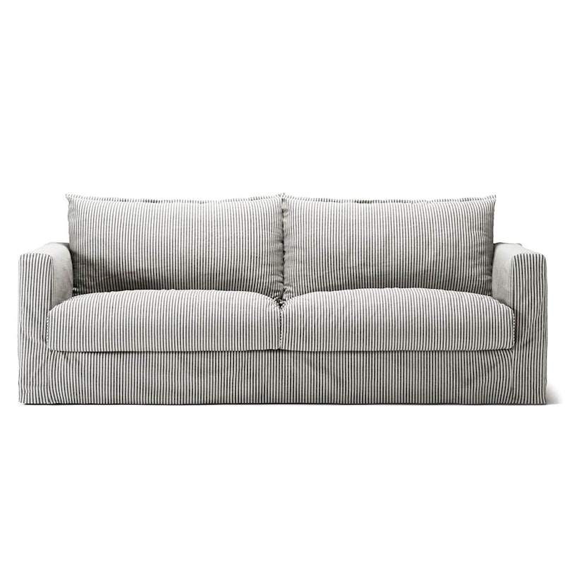 Upholstery For Le Grand Air Nou 3-seater Sofa Linen, Ash Stripe