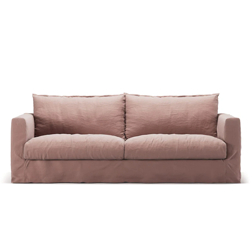 Upholstery For Le Grand Air Nou 3-seater Sofa Linen, Tender Blush