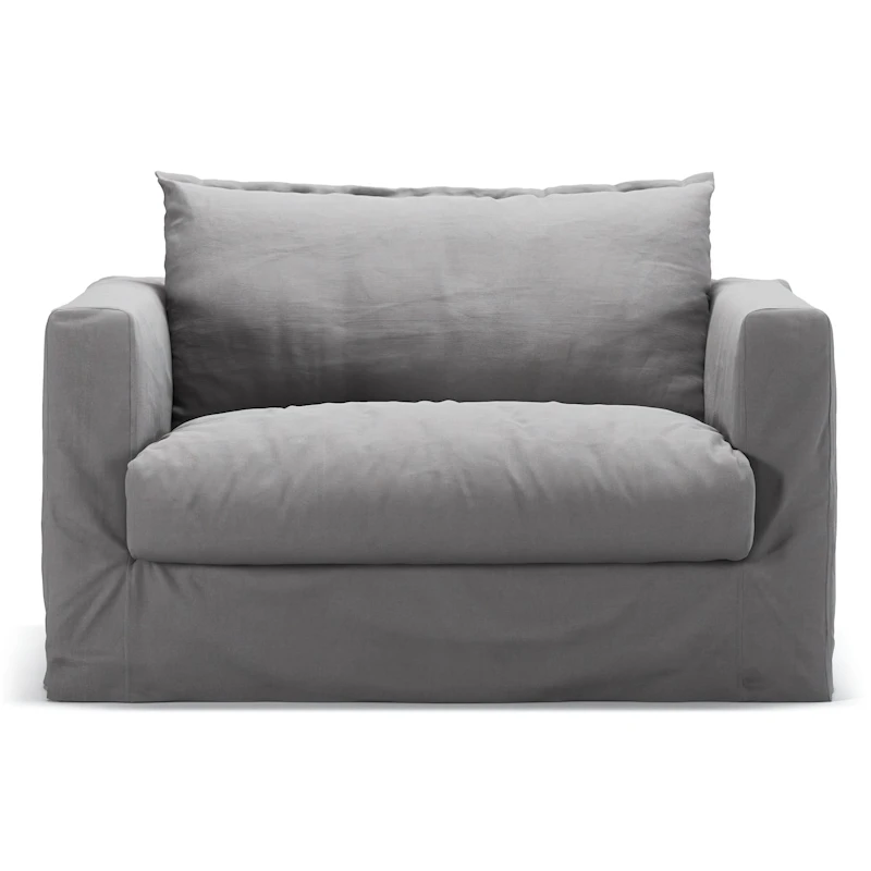 Upholstery For Le Grand Air Nou Love Seat Cotton, Light Grey