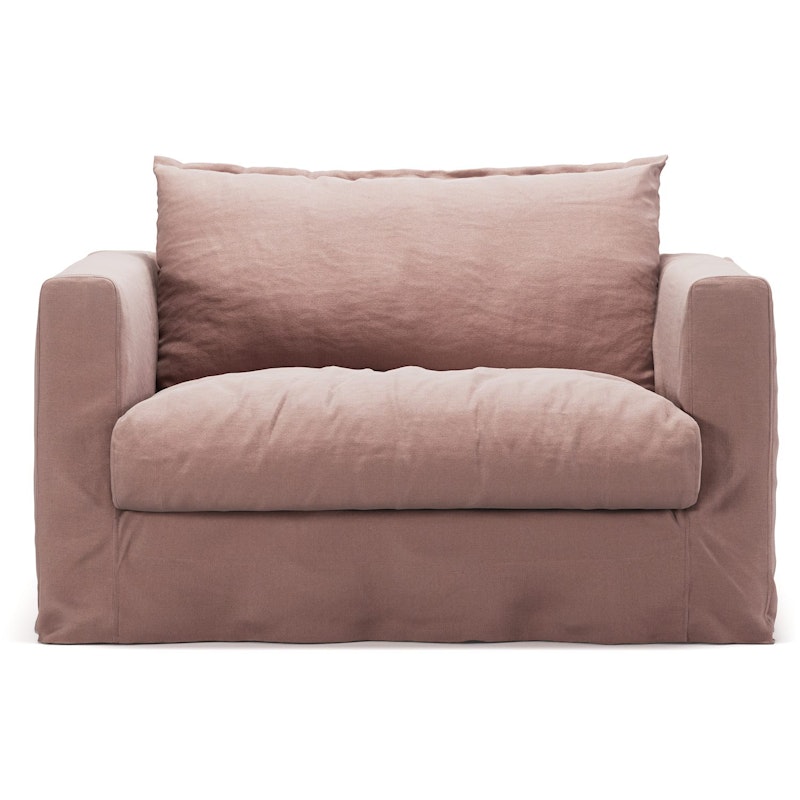 Upholstery For Le Grand Air Nou Love Seat Linen, Tender Blush