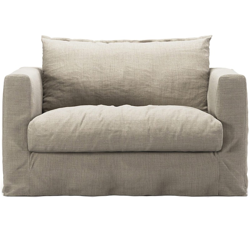 Upholstery For Le Grand Air Nou Love Seat Linen, Natural Blonde