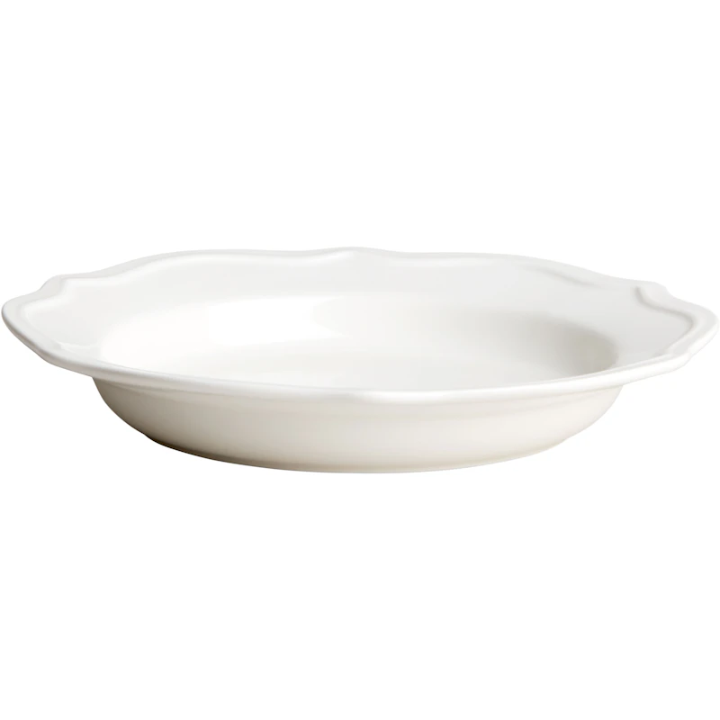 Violette Deep Plate 23 cm, White