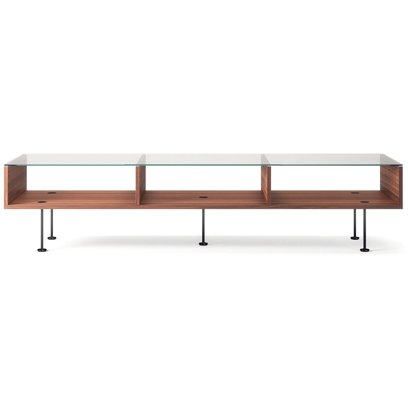 Vogue Coffee Table 45x165 cm, Walnut / Black