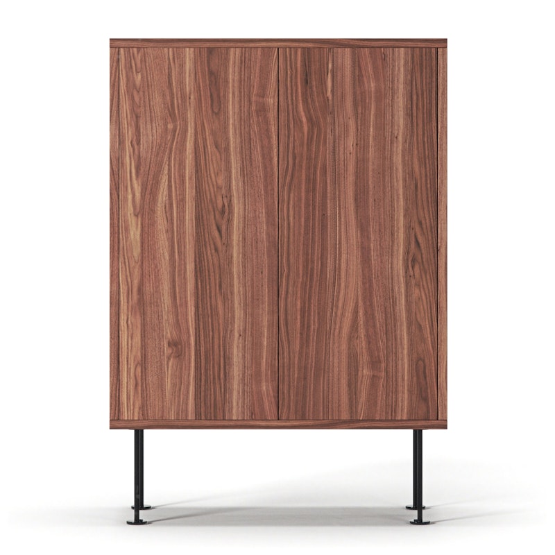 Vogue 64 Cabinet, Walnut / Black