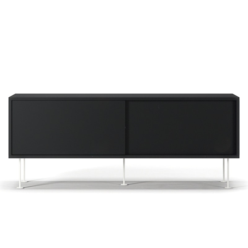 Vogue Media Bench With Legs 136 cm, Anthracite / White