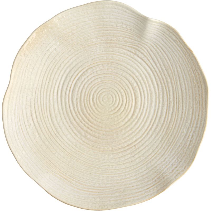 Wood Platter 39 cm, Cream