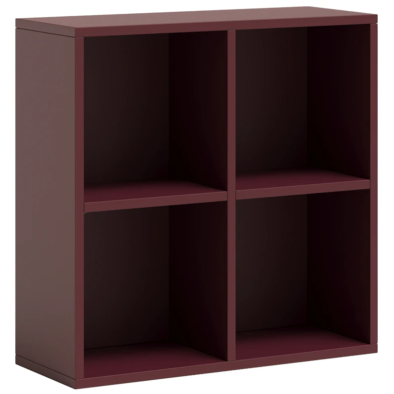 Bloc Wall Cabinet 62x62 cm, Garnet Red