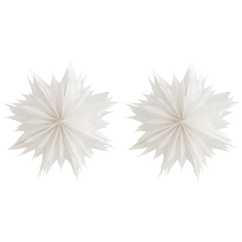 Nova Paper Star 50 cm 2-pack, White