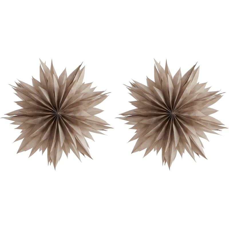 Nova Paper Star 50 cm 2-pack, Warm Grey