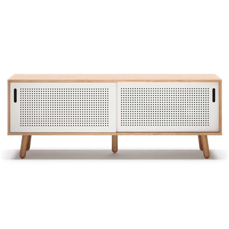 Ray Media Bench 150 cm, Oak / White