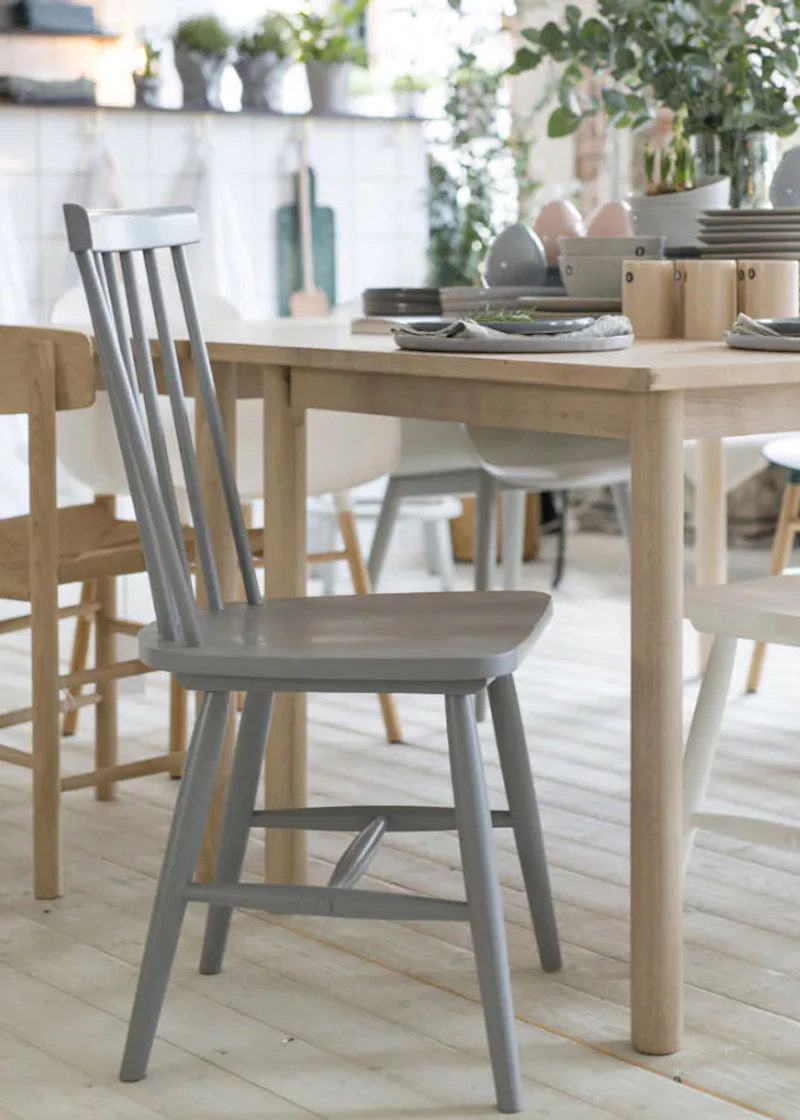 Wood H17 Windsor Chair, Grey from Department | RoyalDesign.co.uk
