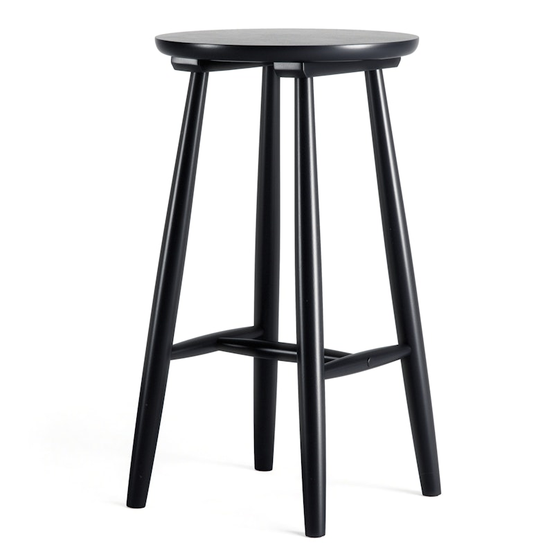 Wood H23 Barstool, Black