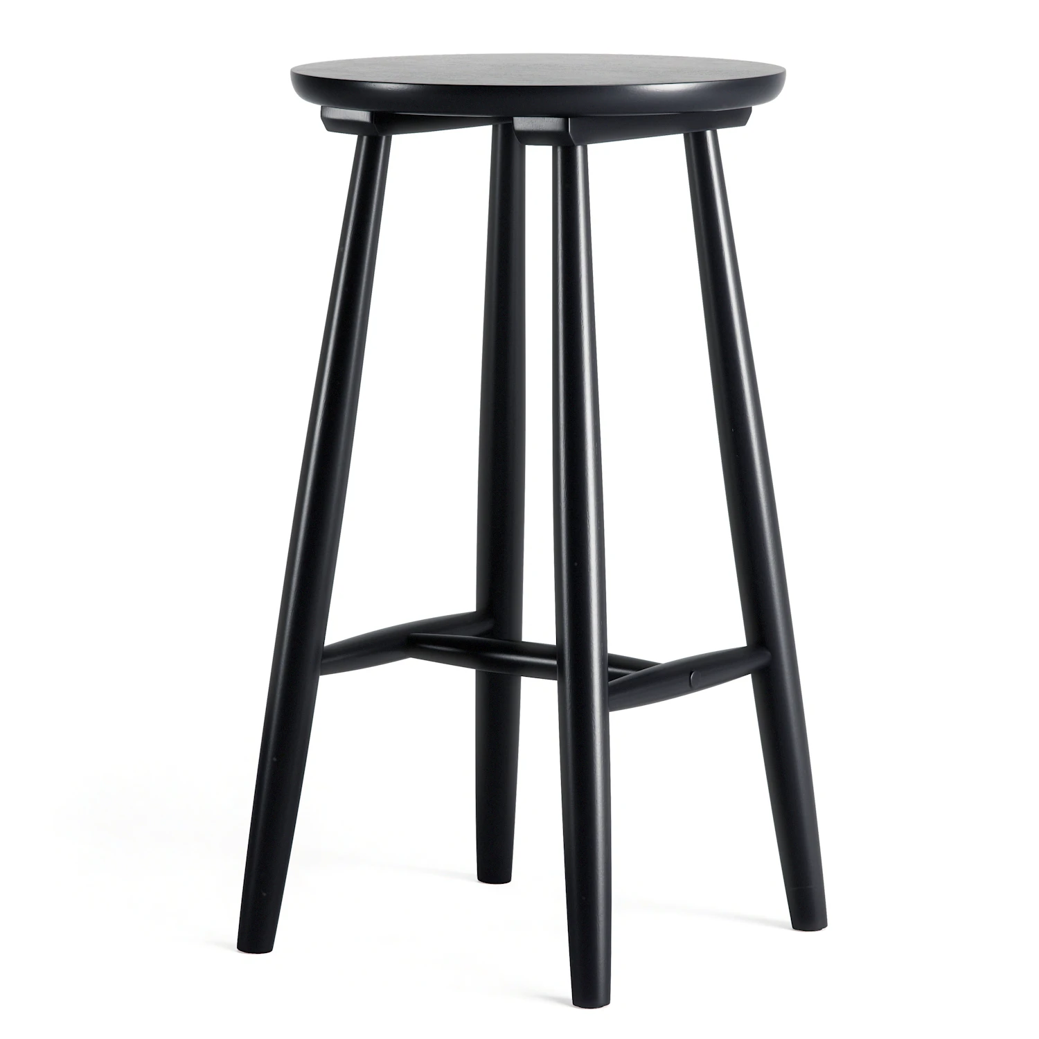 Wood H23 Barstool, Black from Department | RoyalDesign.co.uk