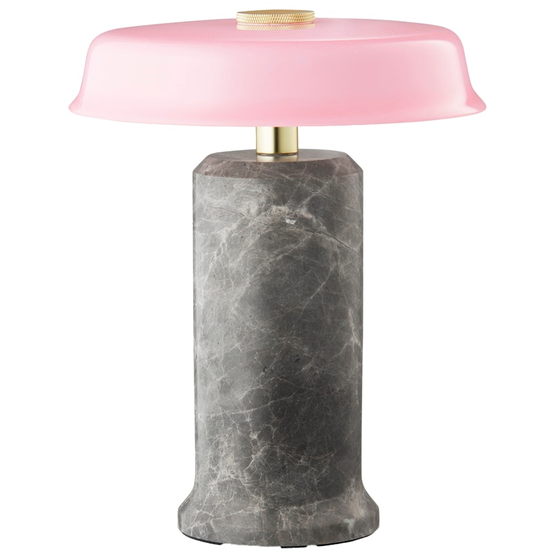 Trip No. 2 Portable Lamp, Marble Silver / Rose