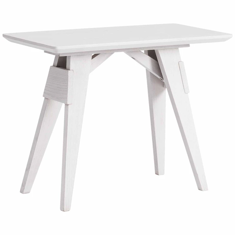 Arco Small Side Table, White Grey