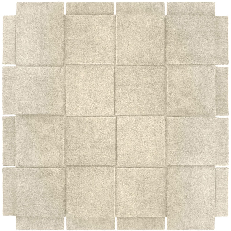 Basket Rug Beige, 245x245 cm