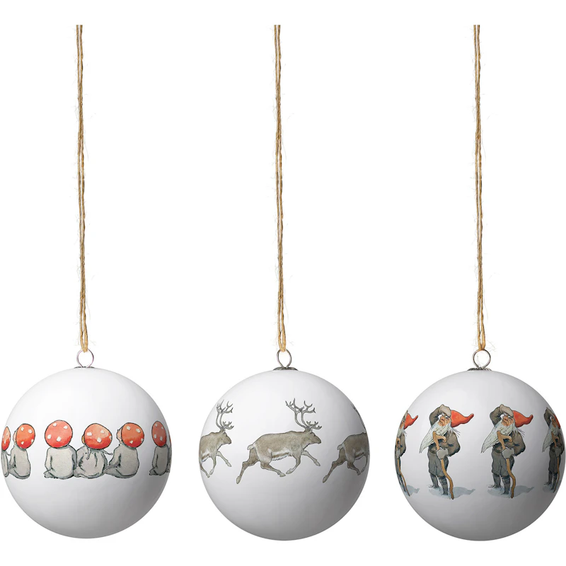 Children of the Forest Christmas Baubles, 3-pack