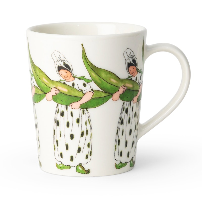 Elsa Beskow Mug 28 cl, Mrs Broad Bean
