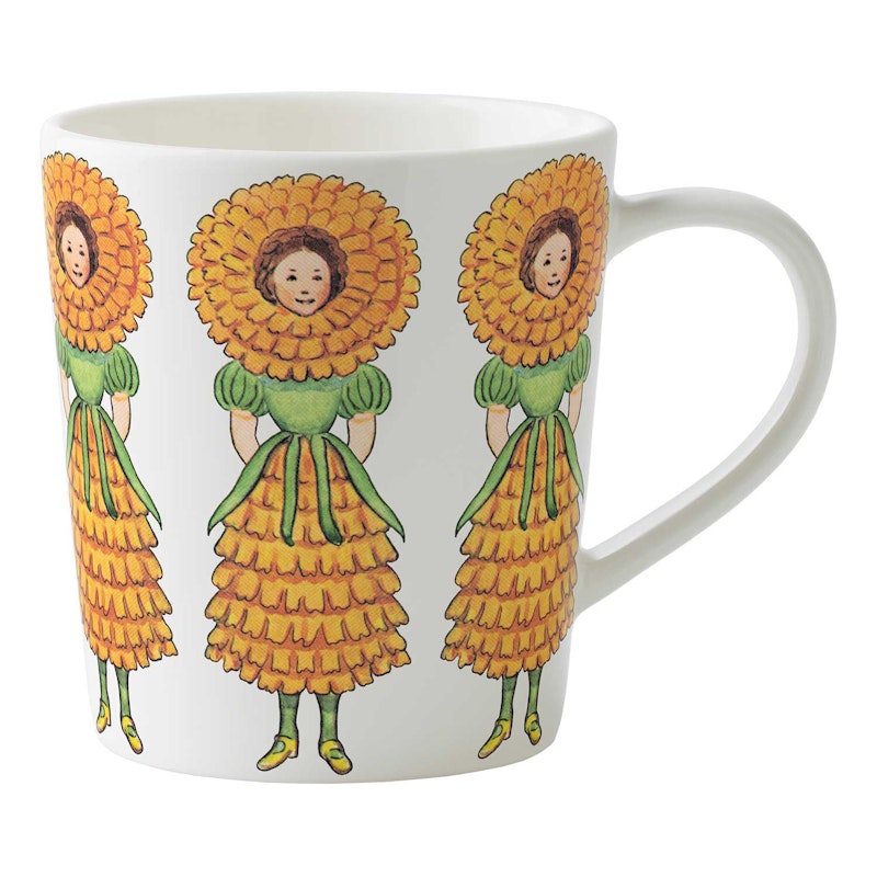 Elsa Beskow Mug With Handle 40 cl, Marigold