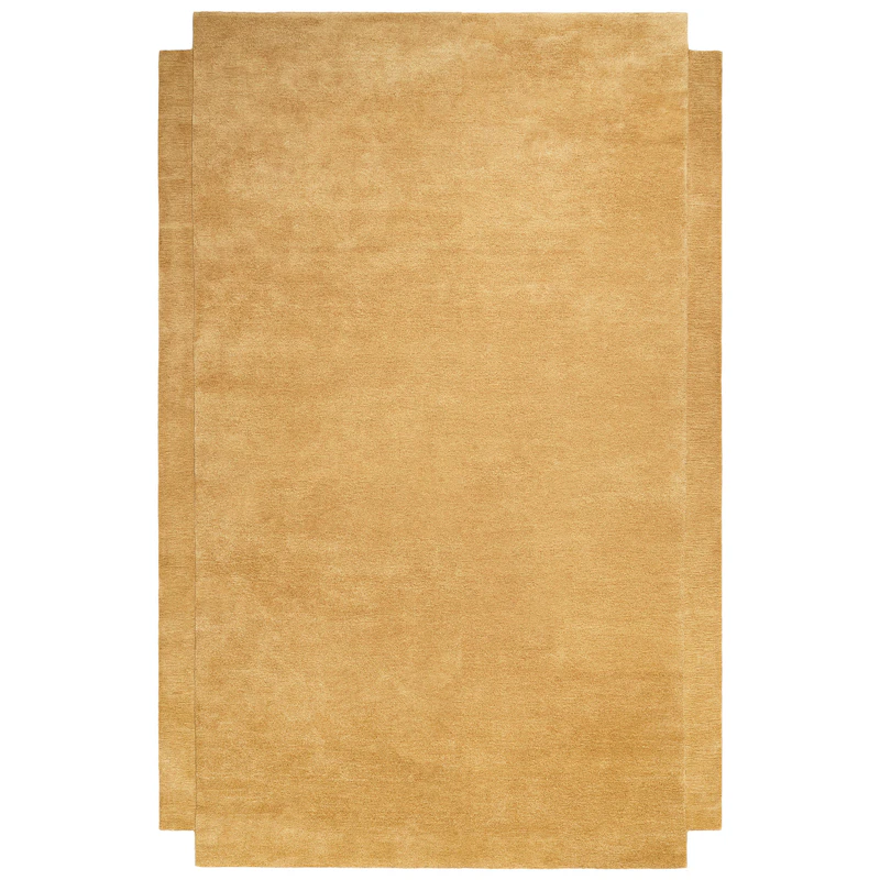 Level Wool Rug 200x300 cm, Yellow Ochre