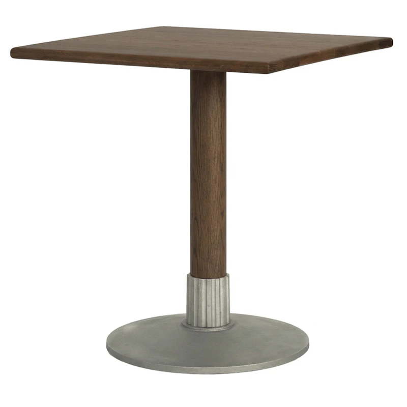 Tock Table 70x70 cm, Dark Oak