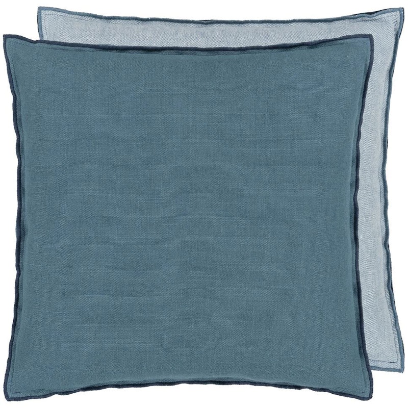 Brera Lino Cushion 43x43 cm, Midnight/Chambray