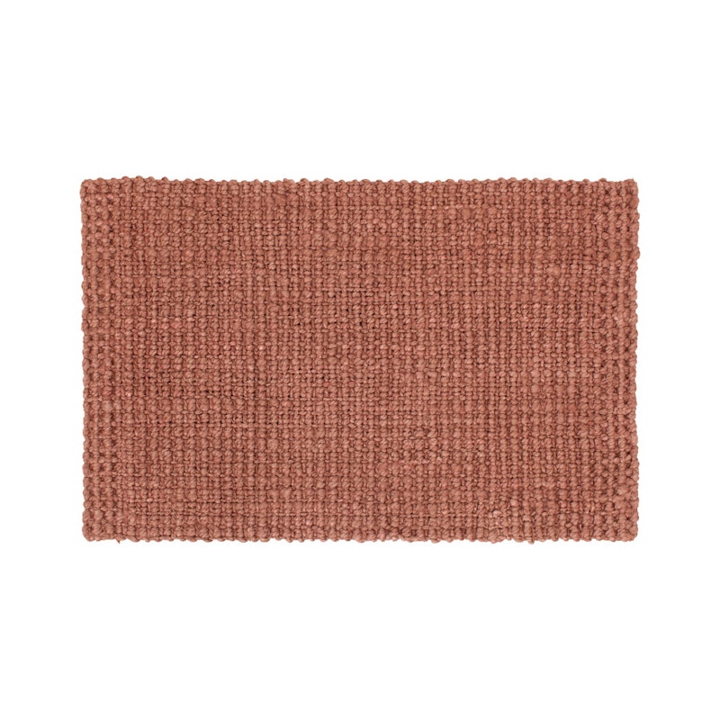 Jute Doormat 60x90 cm, Old Rose